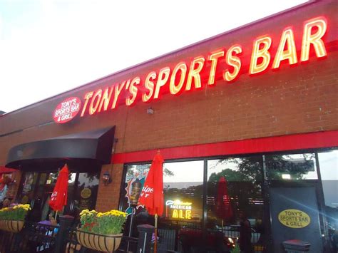 Tonys sports bar - Specialties: At Tony's Sports Bar, we're offering a little something for everyone in a modern, fun, and 21-and-up environment. Like our name suggests, we're all about sports around here, and with plenty of TVs, an awesome selection of drinks, and wings tossed in our very own homemade sauces, we're the go-to place on game days. But that's not all …